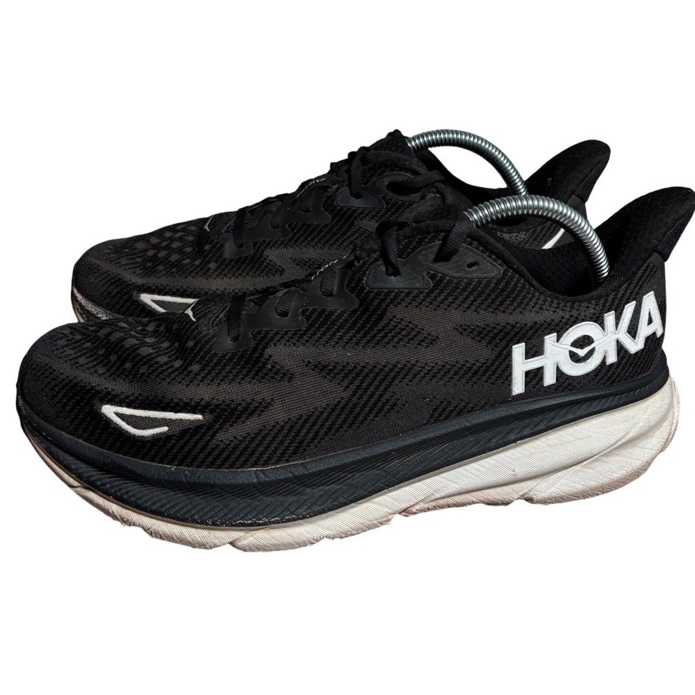 Hoka Clifton 9 Mens Running Shoes Road Sneakers Size 11 FAIR Condition Trails